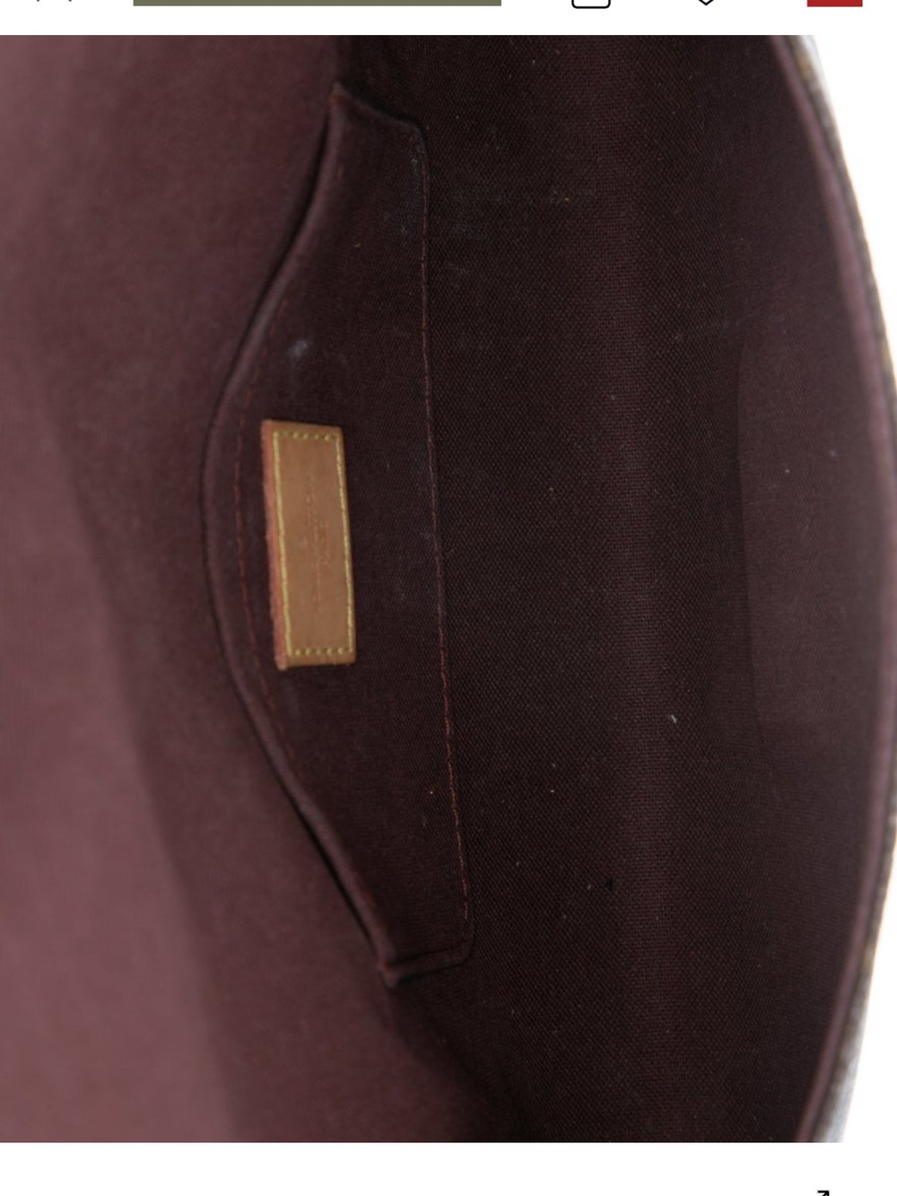 Louis Vuitton Monogram Canvas Chain Clutch in Brown and Gold - Picture 4 of 4